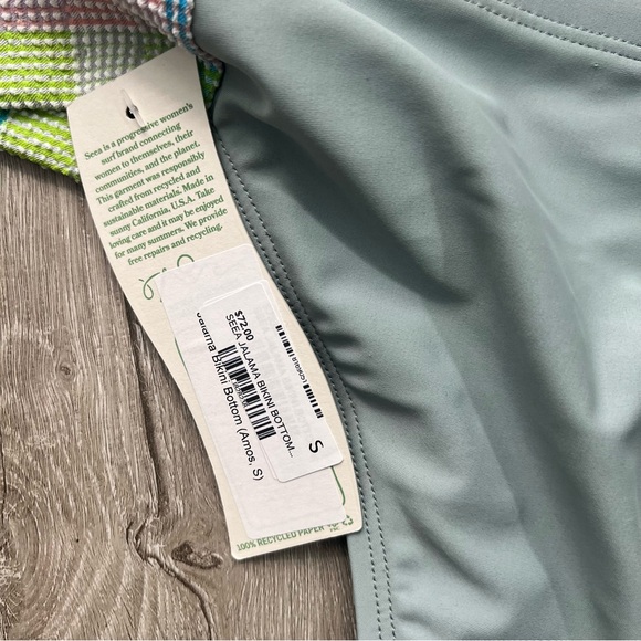 * NWT Seea Jalama Bikini Bottom Amos Rashguard Size Small - Picture 10 of 11